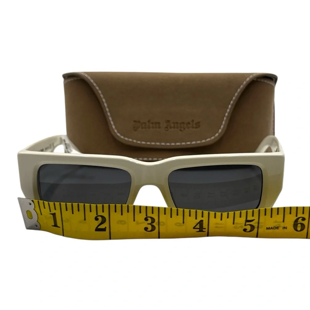Palm Angels Sutter Sunglasses - White / Dark Grey (PERI035 0107)